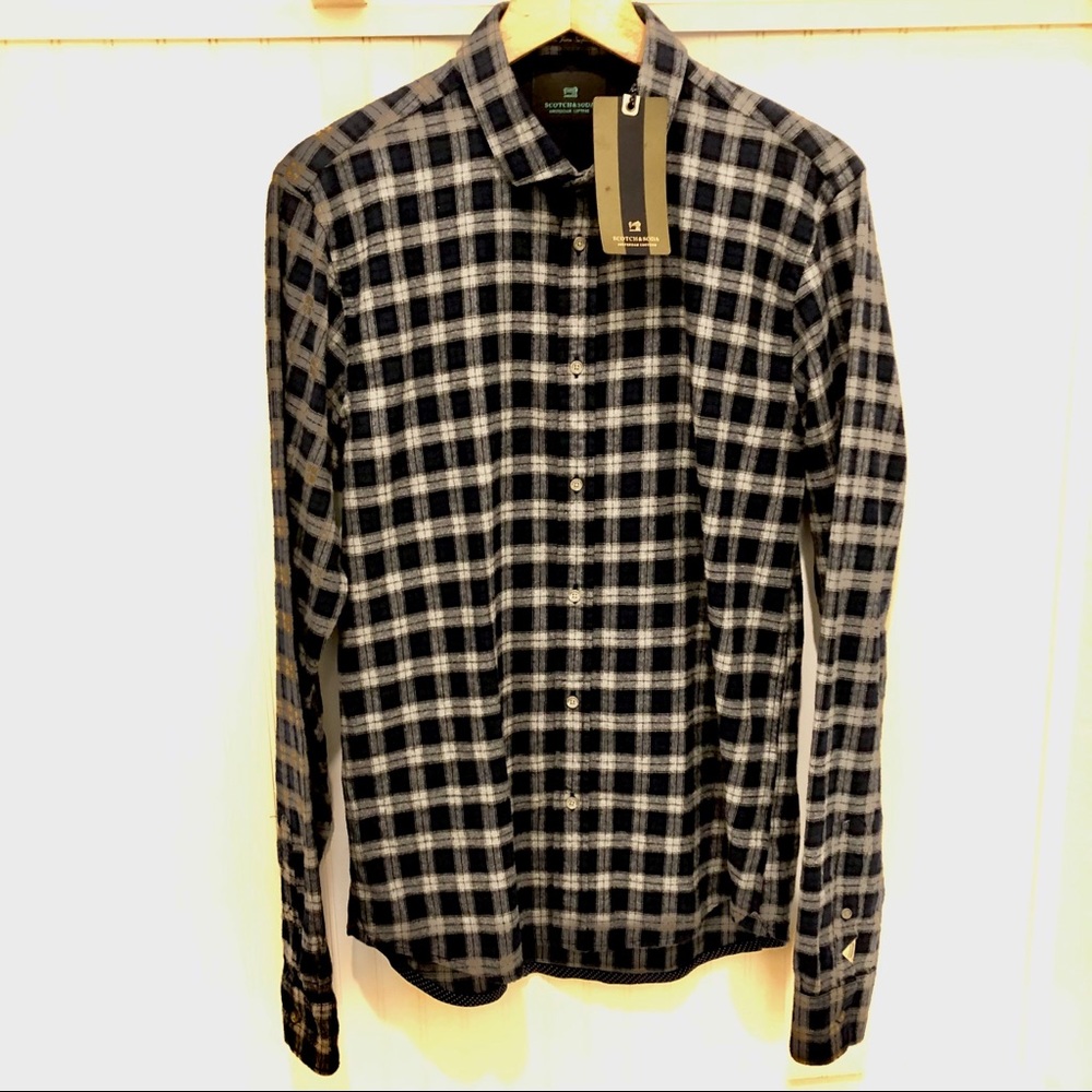 Scotch and Soda Flannel Plaid Shirt